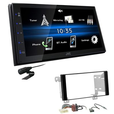 JVC 2 DIN Digital Autoradio Bluetooth für Subaru XV ab 2012 Klavierlack schwarz