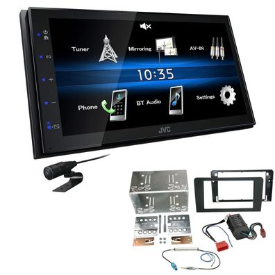 JVC 2 DIN Digital Autoradio Bluetooth USB für Audi A3 in schwarz Vollaktiv