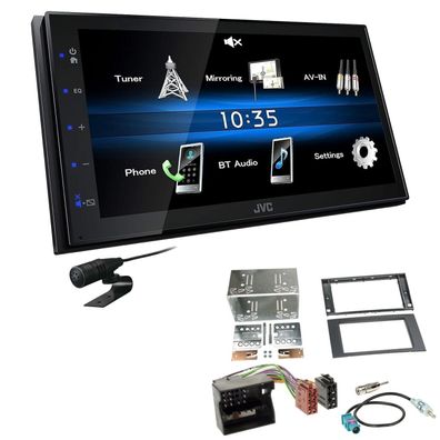 JVC 2 DIN Digital Autoradio Bluetooth USB für Ford Fusion 2005-2012 in schwarz