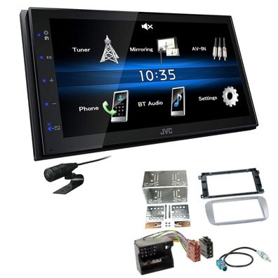 JVC 2 DIN Digital Autoradio Bluetooth USB für Ford Mondeo IV 2007-2014 silber