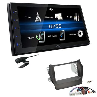 JVC 2 DIN Digital Autoradio Bluetooth USB für Hyundai Santa Fe III ab 2012