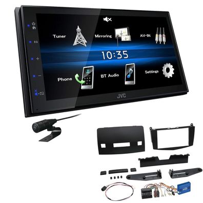 JVC 2 DIN Digital Autoradio Bluetooth USB für Mercedes Benz C-Klasse mit Tasten