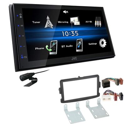 JVC 2 DIN Digital Autoradio Bluetooth USB für Opel Vivaro schwarz ab 2014
