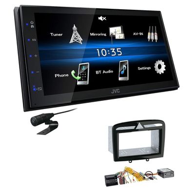 JVC 2 DIN Digital Autoradio Bluetooth USB für Peugeot 308 Facelift Canbus