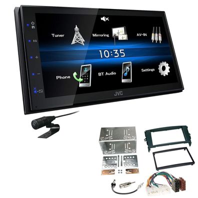 JVC 2 DIN Digital Autoradio Bluetooth USB für Toyota Auris 2007-2012 schwarz