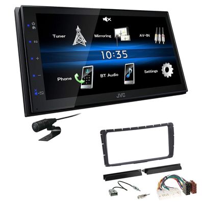 JVC 2 DIN Digital Autoradio Bluetooth USB für Toyota Hilux ab 2011 schwarz