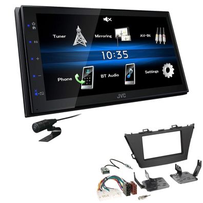 JVC 2 DIN Digital Autoradio Bluetooth USB für Toyota Prius Plus ab 2012 schwarz