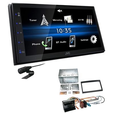 JVC 2 DIN Digital Autoradio Bluetooth USB für Toyota Proace ab 2013 in schwarz