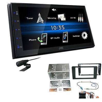 JVC 2 DIN Digital Autoradio Bluetooth für Audi A3 2006-2012 schwarz Teilaktiv
