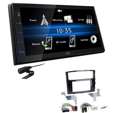 JVC 2 DIN Digital Autoradio Bluetooth für Mitsubishi Pajero IV Facelift ab 2014