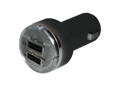 Eufab Dual USB-Ladeadapter 12/24 V