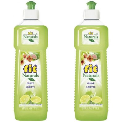 8,79EUR/1l 2 x Fit Naturals Sp?lmittel Guave-Limette 500 ml Flasche