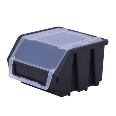 Lagerboxen Stapelboxen Sichtlagerkasten Box Ergobox 1+ Schwarz 117x117x75