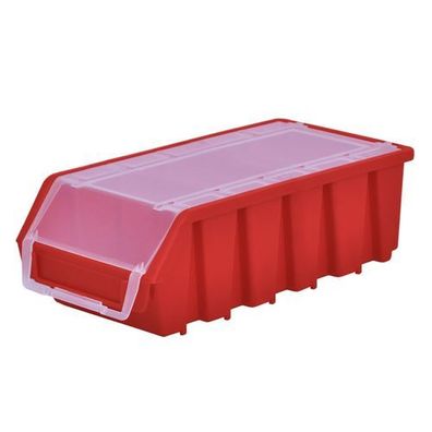 Lagerboxen Stapelboxen Sichtlagerkasten Box Ergobox 2L+ Rot 210x117x75