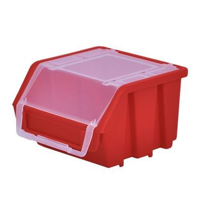 Lagerboxen Stapelboxen Sichtlagerkasten Box Ergobox 1+ Rot 117x117x75