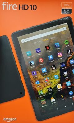 Amazon Fire HD 10 Tablet (2021) Full HD Display, 64 GB, Octa-Core, 3 GB RAM, mit ...