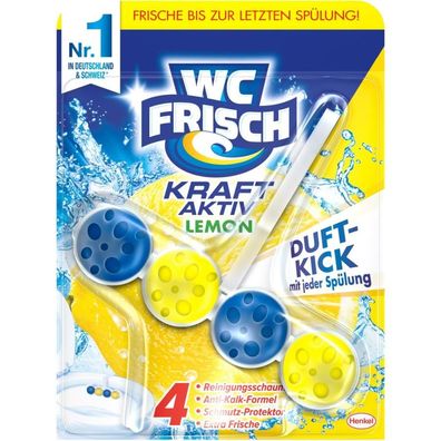 159,40EUR/1kg WC Frisch WC-Reiniger Kraft-Aktiv Lemon Duftsp?ler 1 St?ck 50g