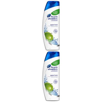 23,27EUR/1l 2 x Head &amp; Shoulders Anti-Schuppen Shampoo Apple Fresh 500ml
