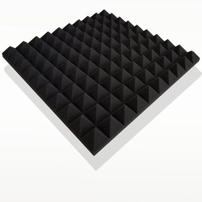 Schaumstoff-Aktion 20 m² Akustik Pyramiden Schaumstoffe Noppen Profil 50x50x4cm