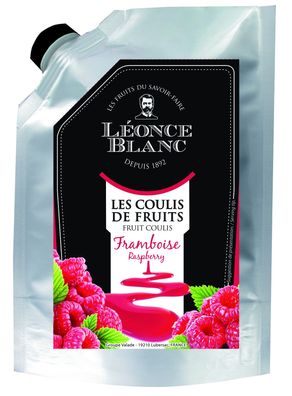 Leonce Blanc Himbeer-Frucht-Coulis 2x 1kg Himbeeren-Früchte-Püree süßes Beerenpüree