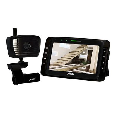 Alecta AVM-500 Kamera mit 5 Zoll Monitor Nachtbeleuchtung 100 % störungsfrei schwarz