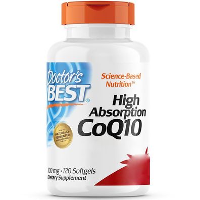 Doctor's Best, High Absorption CoQ10 mit BioPerine, 100mg, 120 Weichkapseln