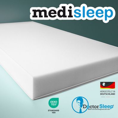 Comfort Rollmatratzenkern Medisleep ohne Bezug 130 x 190 x 10cm Härtegrad 3