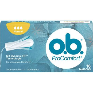 0,41 Euro pro St?ck O.B. Pro Comfort Normal Tampons 16 St?ck