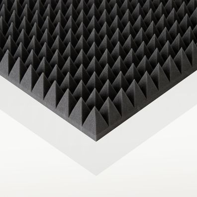 Pyramidenschaumstoff Akustik hochwertig Qualitätsschaumstoff 100x100x5cm