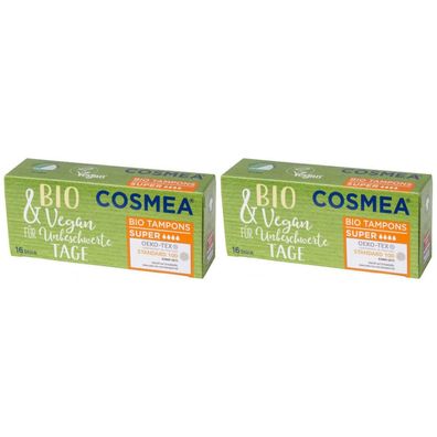 2 x Cosmea Bio Tampons Super Vegan 16 St?ck