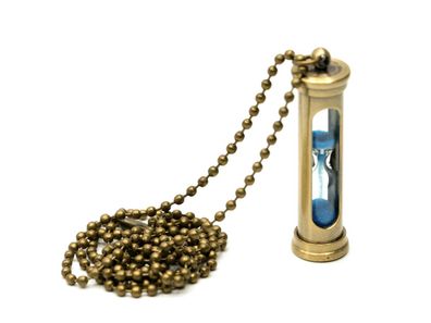 Sanduhr Kette Halskette Funktioniert Miniblings 80cm Eieruhr Uhr Zeit bronze