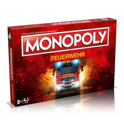 Monopoly - Feuerwehr 2023 Gesellschaftsspiel Brettspiel Spiel Familienspiel