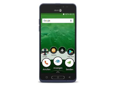 Doro 8035 Smartphone Metallic Blue Android LTE 16GB Gebraucht White Box