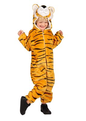 Tigerkostüm Kinder Kostüm Tiger Zoo Plüsch Tierkostüm Karneval Fasching
