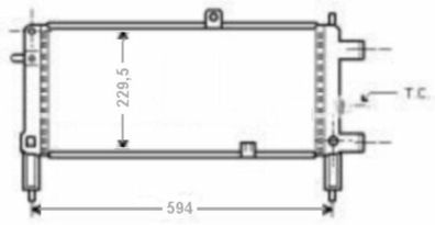 NEU + Kühler > Opel Corsa A ( 1.0S / 1.2N > Schaltgetriebe ] 90136828 / 1302014