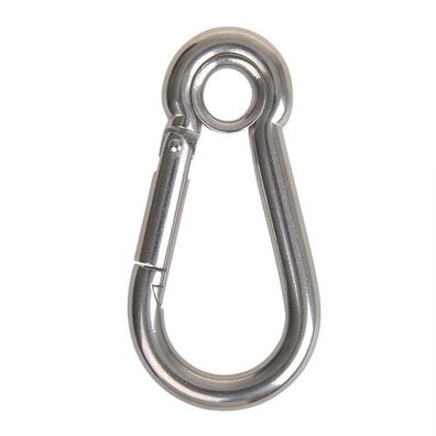 Karabiner 100x10mm Birnenform geschlossen, A4 RVS AISI 316, 1.150 daN