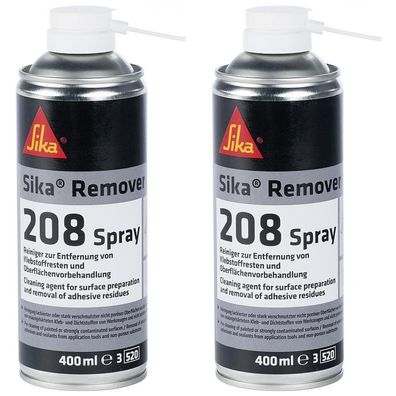 66,39EUR/1l 2 x Sika Remover 208 Spray Dichtungsentferner Entfernung von Klebstoff 40