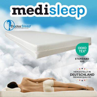 Comfort Rollmatratze Schaumstoff Kern 10cm Bezug Milano 140 x 220cm Härtegrad 2