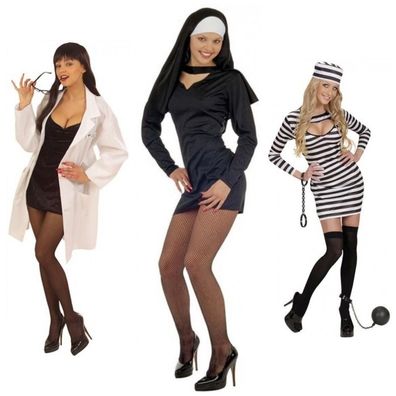 Kostüm Frauenarzt Sexy Nonne Sträfling Fasching Karneval Erotik