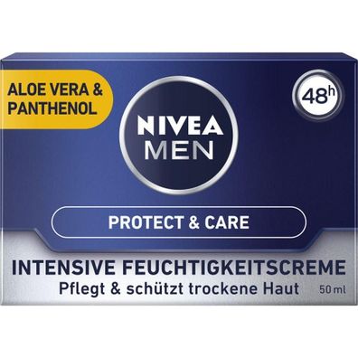 179,00EUR/1l Nivea Men intensive Feuchtigkeitscreme Protect &amp; Care 50ml