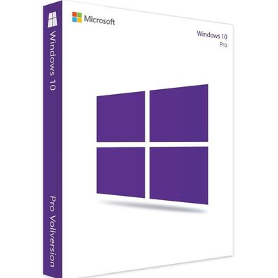 Microsoft Windows 10 Professional Vollversion 32/64 Bit + Anleitung - Sofortversand