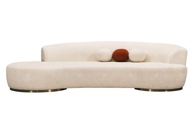 Polstersofa Dreisitzer Couch Sofa 3 Sitzer Stoffsofa Moderne Weiß