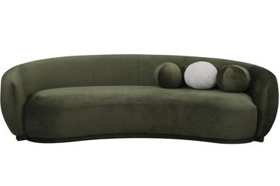Stoffsofa Dreisitzer Couch Sofa 3 Sitzer Grün Stoff Polstersofa Modern