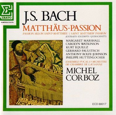 CD: Michel Corboz: J.S. Bach: Matthäus-Passion - Edition Costallat 1983