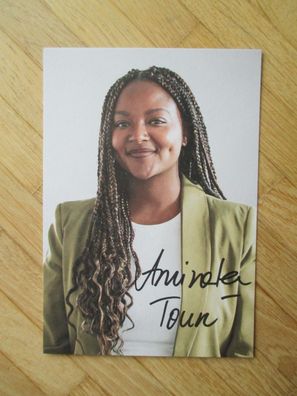Schleswig-Holstein Ministerin Die Grünen Aminata Touré - handsigniertes Autogramm!!!