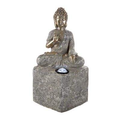 Magnesi LED-Solar Buddha sitzend, von Gilde