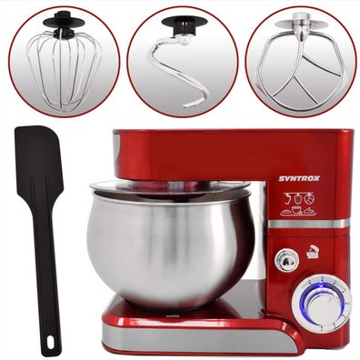 Küchenmaschine & Knetmaschine Basic 5 Liter - Farbwahl: rot - A-Ware/ B-Ware: A-Ware