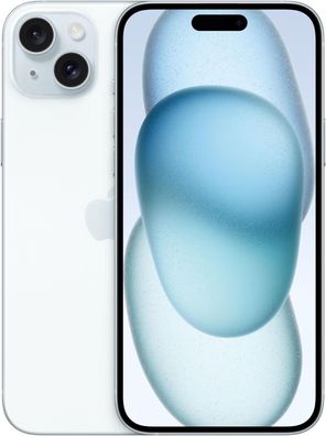 Apple iPhone 15 Plus - 128GB - Blau inkl. Silikon Case & Schutzglas