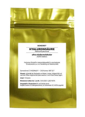 Hyaluron (Anti-Aging-Creme selber machen), Rohstoff für Naturkosmetik, 10 Gramm
