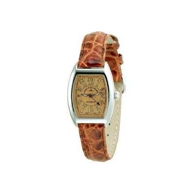 Zeno-Watch - Armbanduhr - Damen - Tonneau Lady brown - 6271-h6